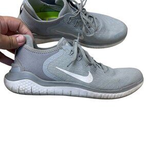 Nike Free RN 2018 Women's Running Shoes Size 9 Wolf Grey 942836-003 Athletic